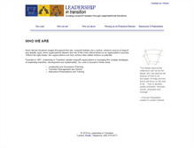 Tablet Screenshot of leadershipintransition.org